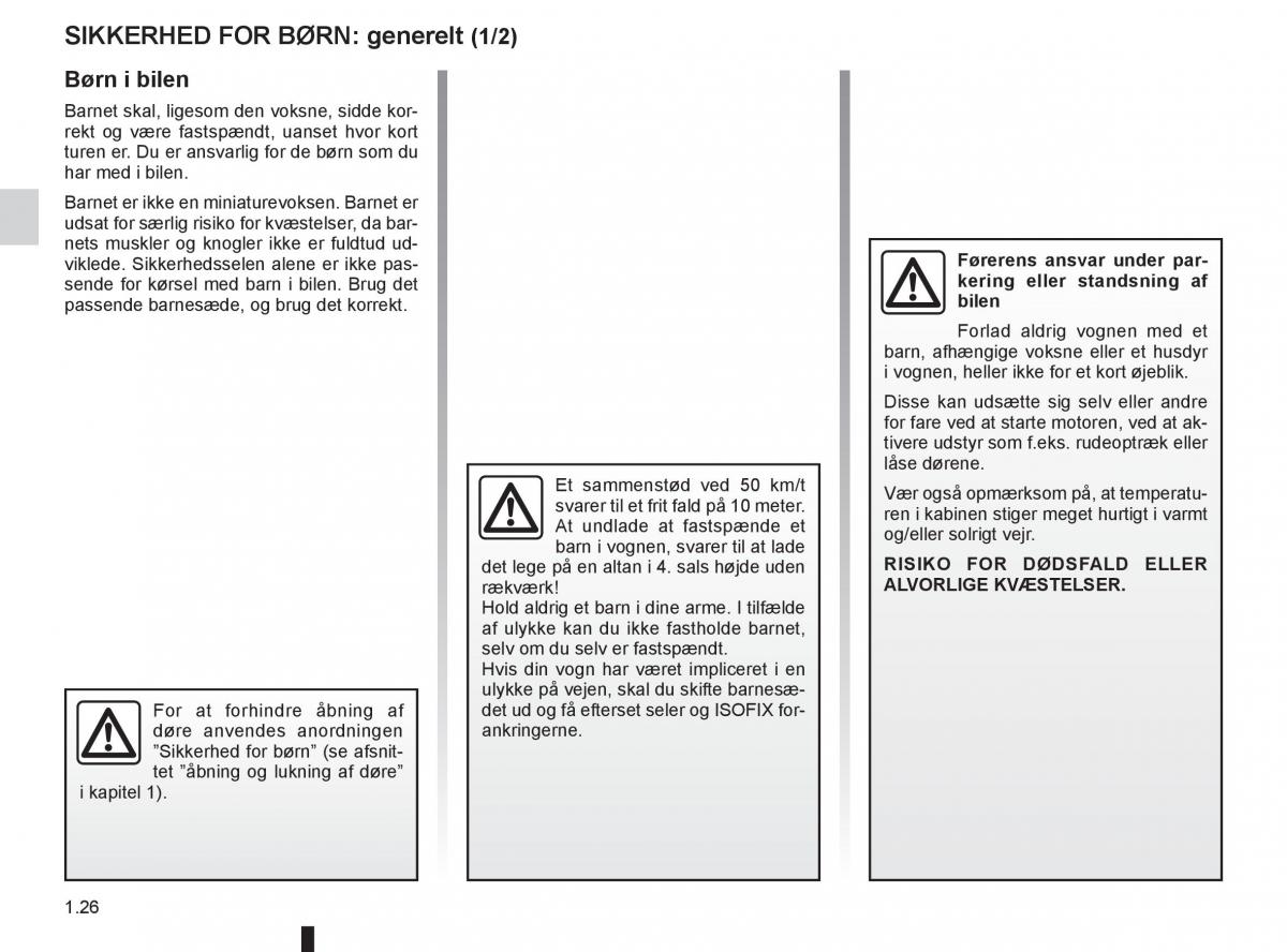 Renault Twingo III 3 Bilens instruktionsbog / page 32