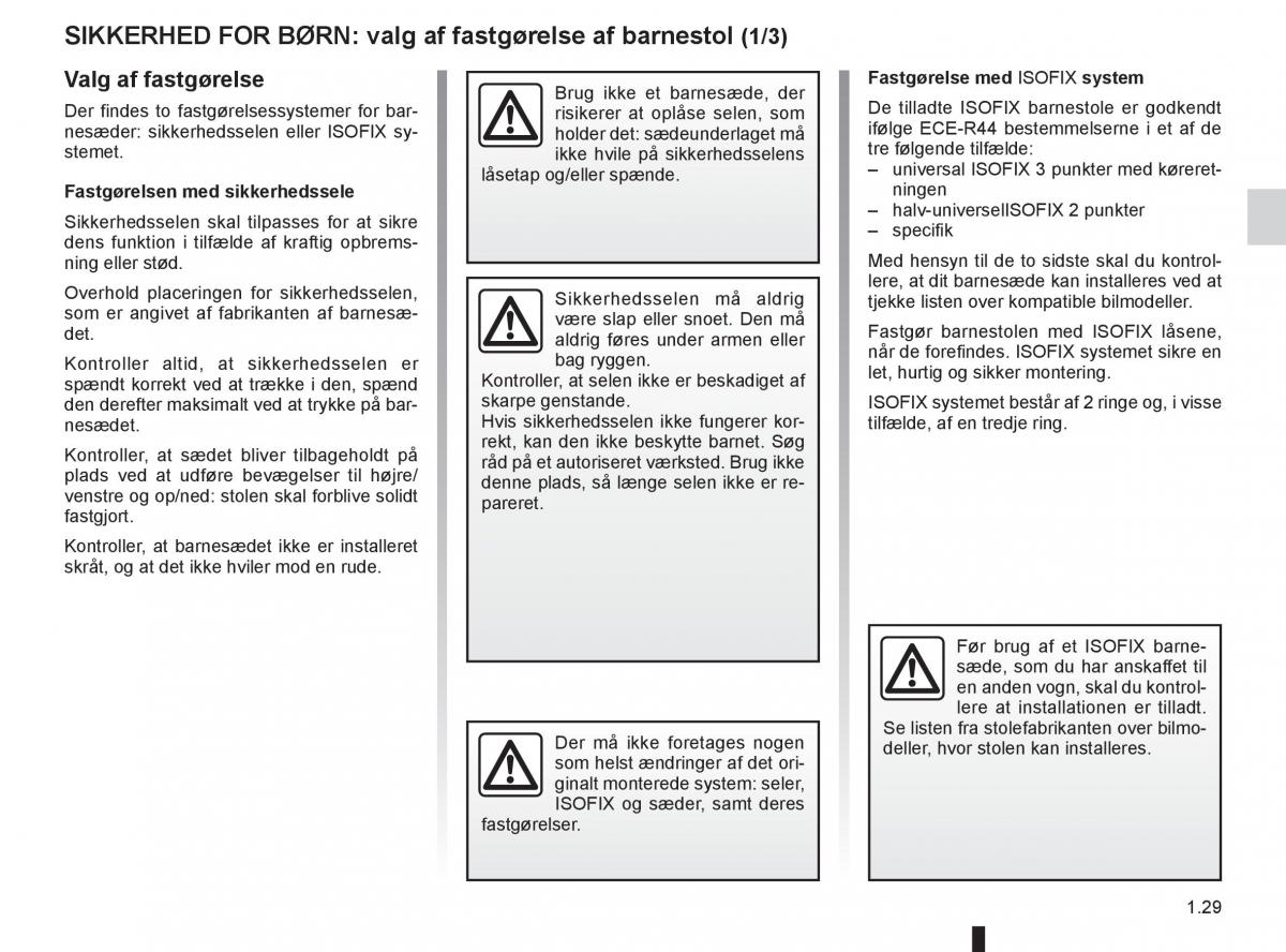 Renault Twingo III 3 Bilens instruktionsbog / page 35