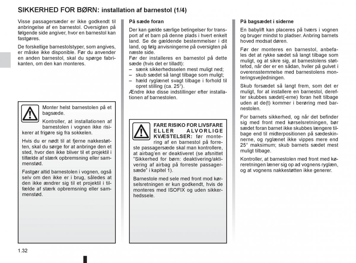 Renault Twingo III 3 Bilens instruktionsbog / page 38