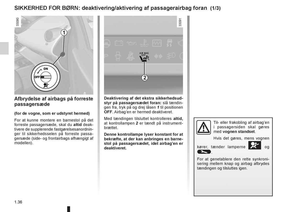 Renault Twingo III 3 Bilens instruktionsbog / page 42