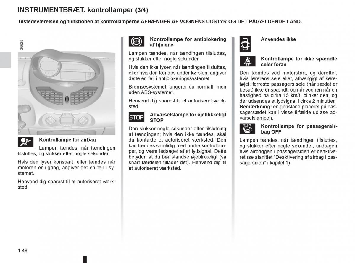 Renault Twingo III 3 Bilens instruktionsbog / page 52