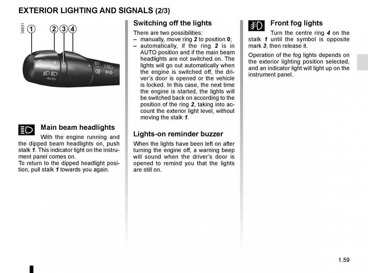 Renault Twingo III 3 owners manual / page 65