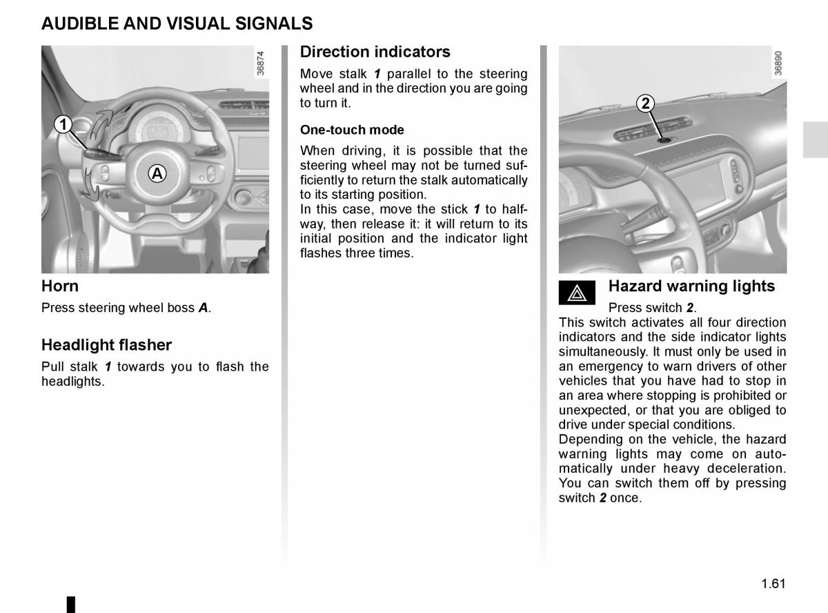 Renault Twingo III 3 owners manual / page 67