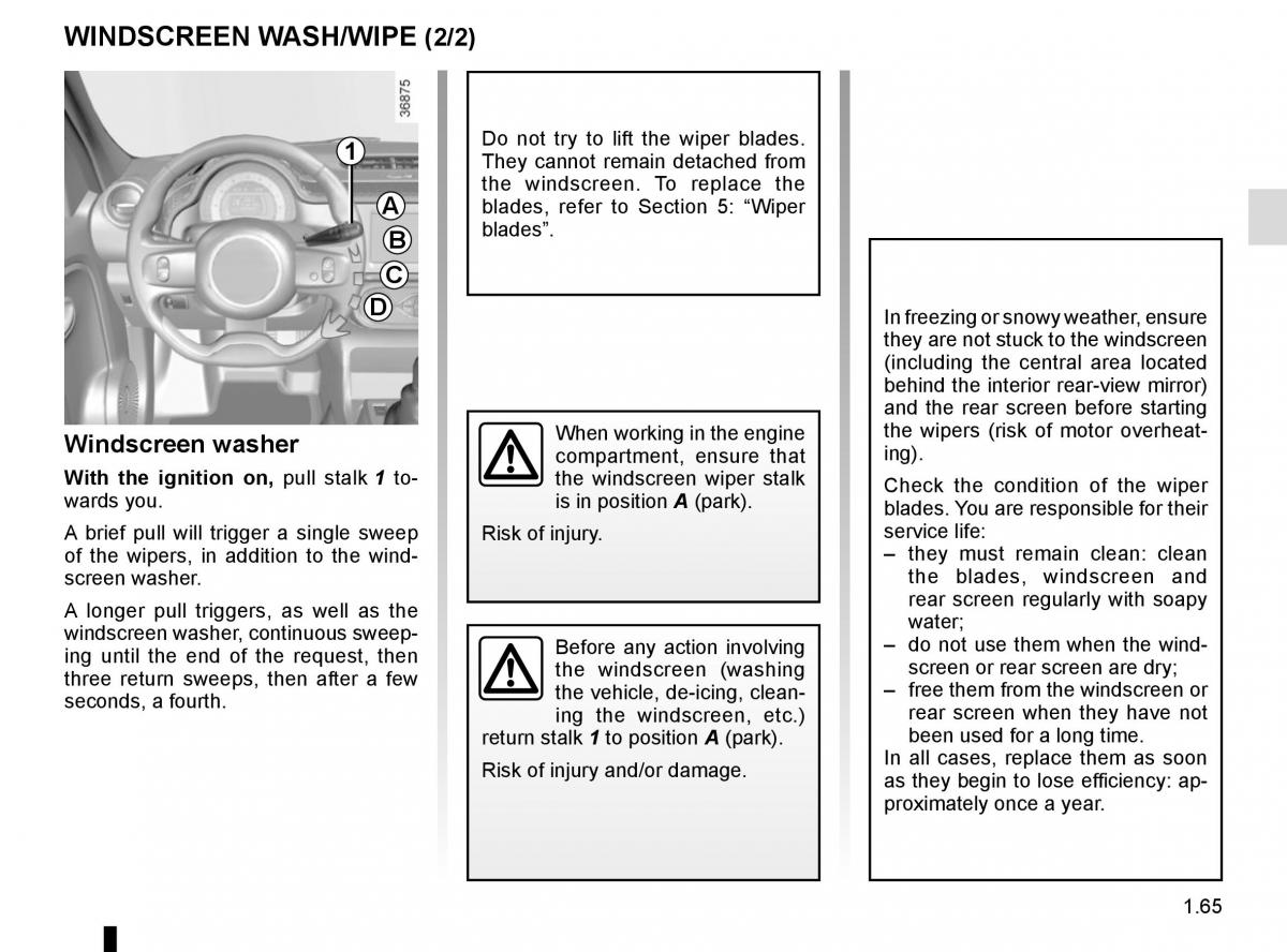 Renault Twingo III 3 owners manual / page 71