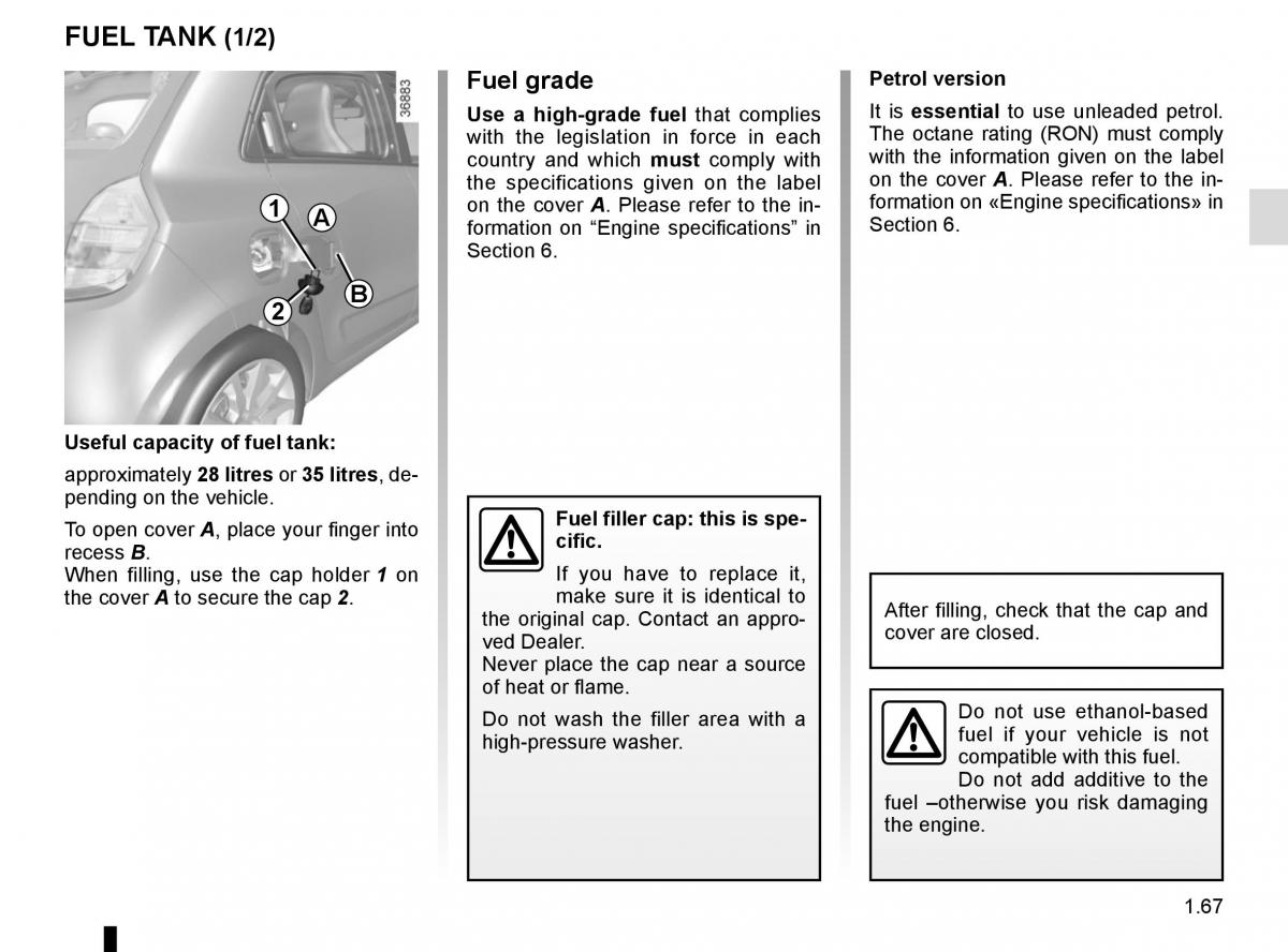 Renault Twingo III 3 owners manual / page 73