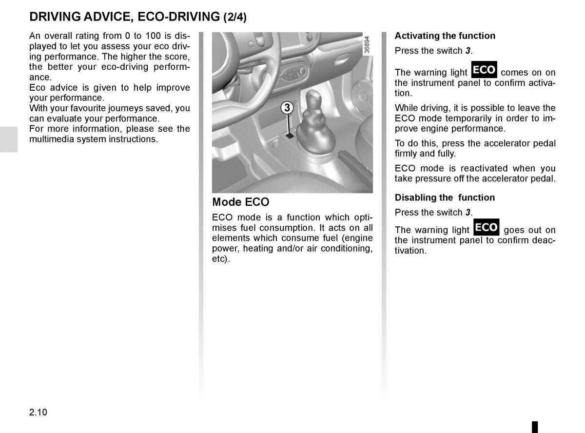 Renault Twingo III 3 owners manual / page 84