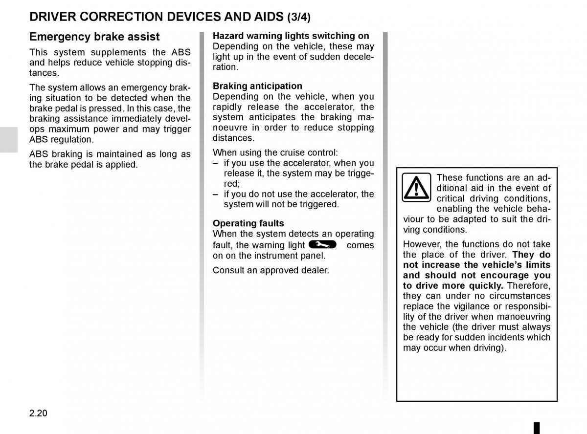 Renault Twingo III 3 owners manual / page 94