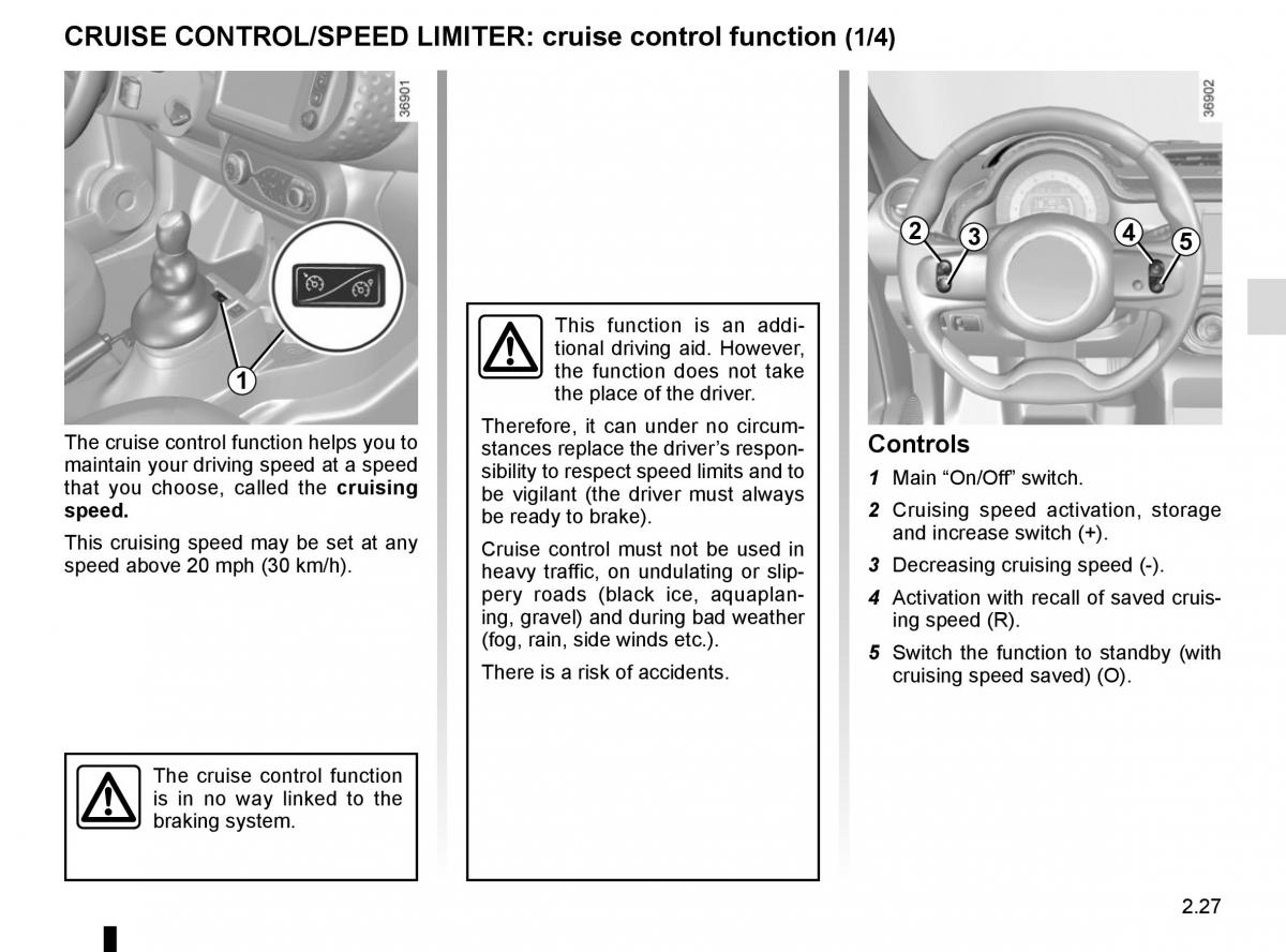 Renault Twingo III 3 owners manual / page 101