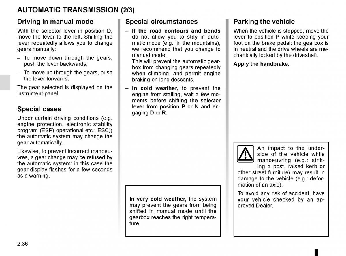 Renault Twingo III 3 owners manual / page 110