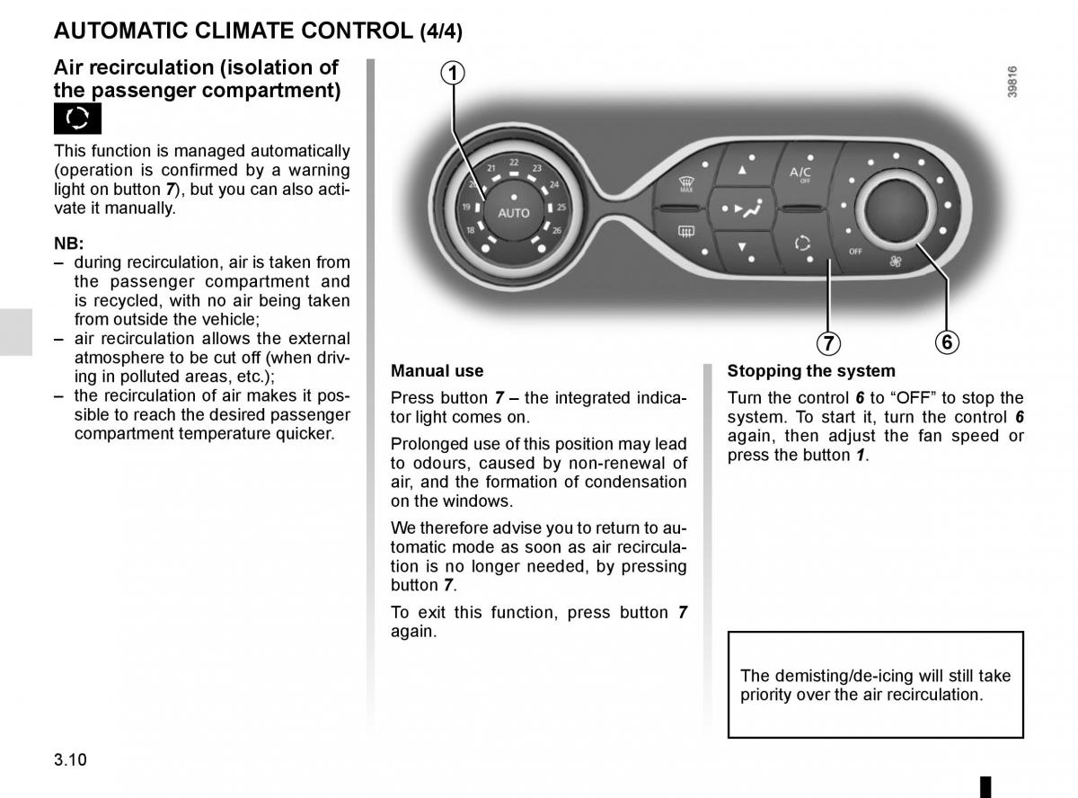 Renault Twingo III 3 owners manual / page 122