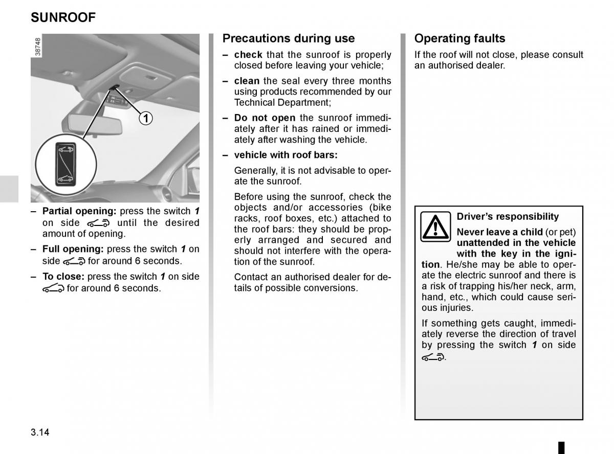 Renault Twingo III 3 owners manual / page 126