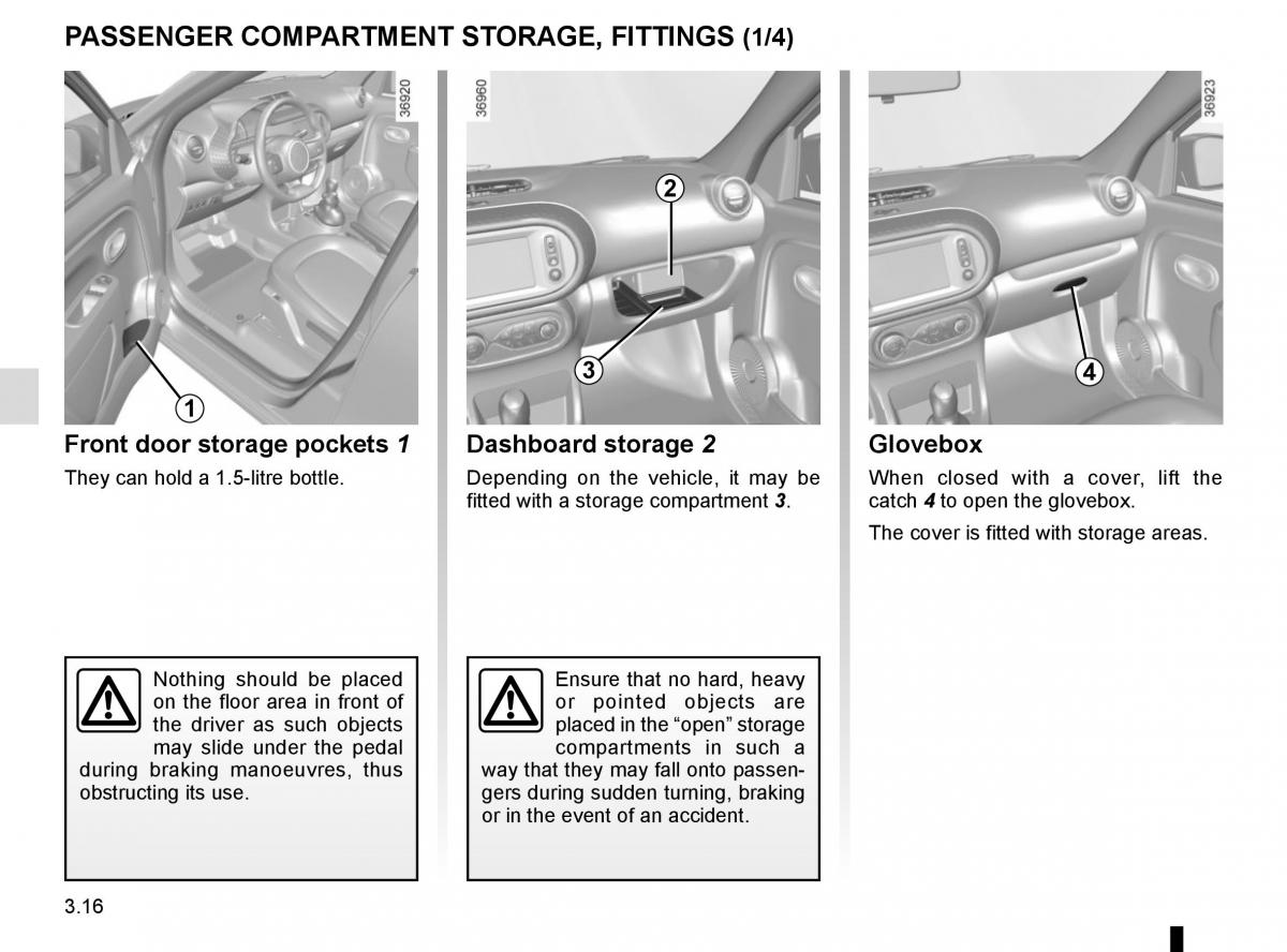 Renault Twingo III 3 owners manual / page 128