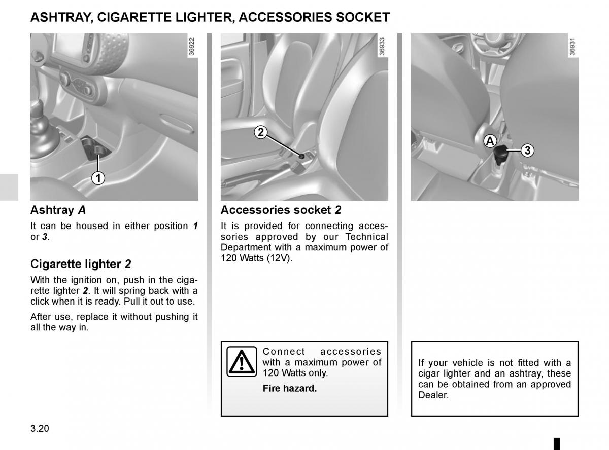 Renault Twingo III 3 owners manual / page 132