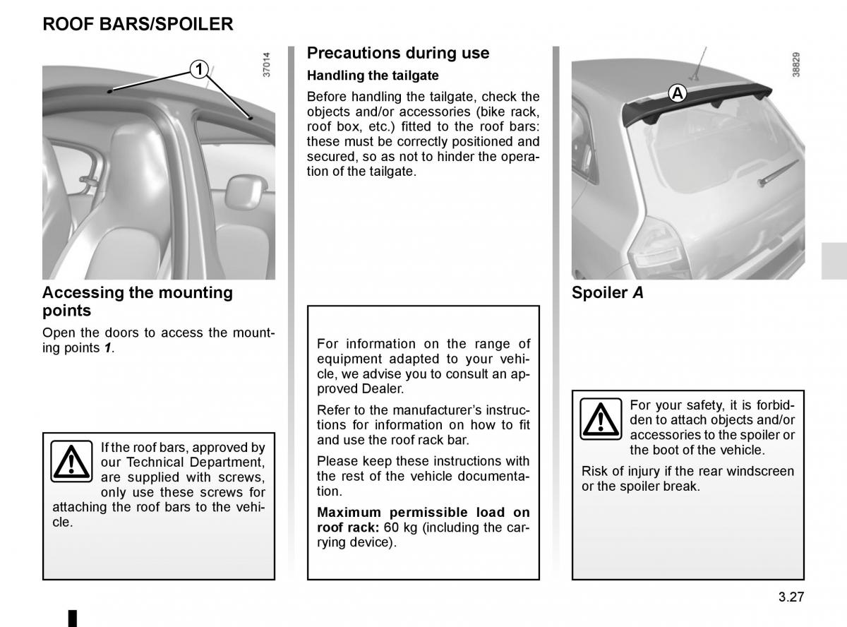 Renault Twingo III 3 owners manual / page 139