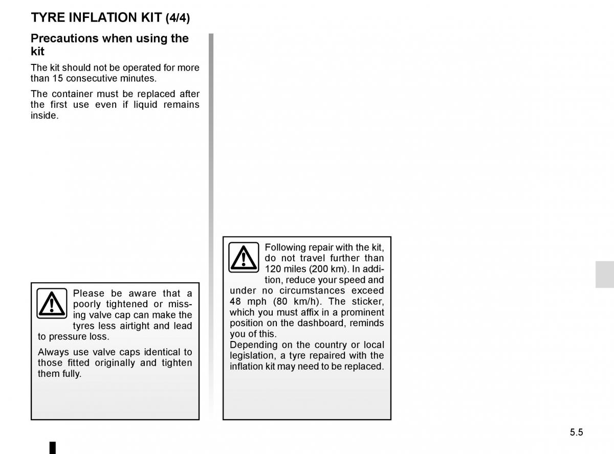 Renault Twingo III 3 owners manual / page 163