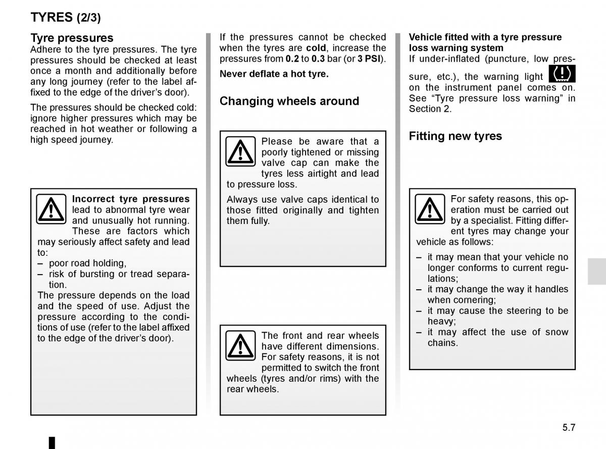 Renault Twingo III 3 owners manual / page 165