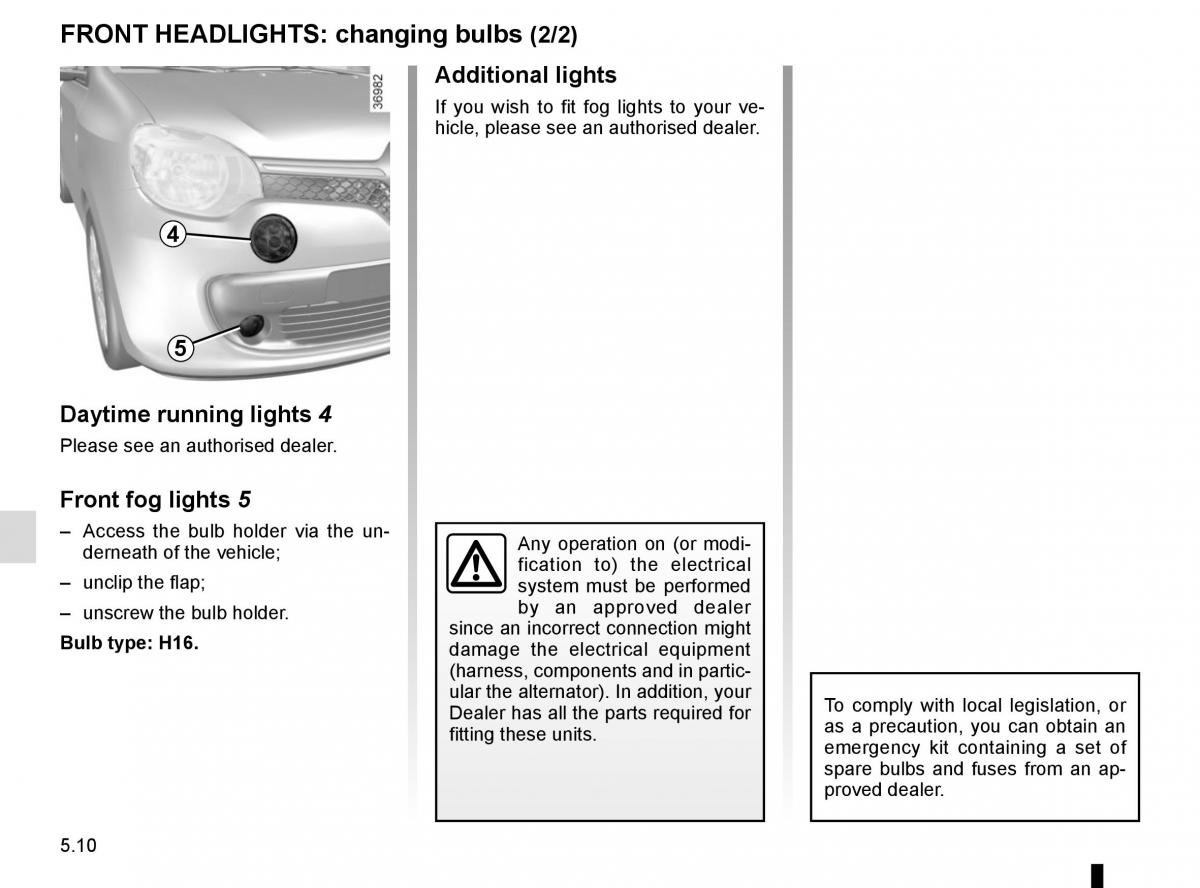 Renault Twingo III 3 owners manual / page 168