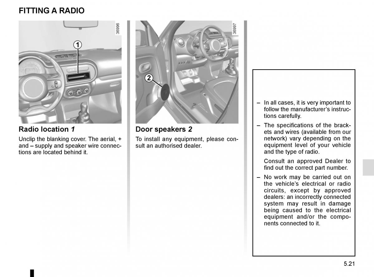 Renault Twingo III 3 owners manual / page 179