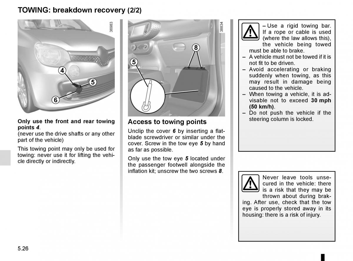 Renault Twingo III 3 owners manual / page 184