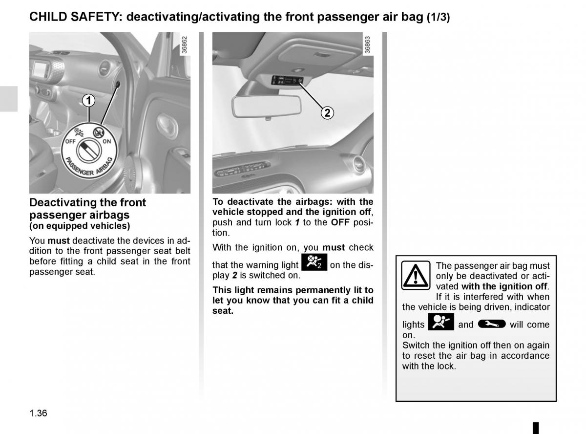 Renault Twingo III 3 owners manual / page 42