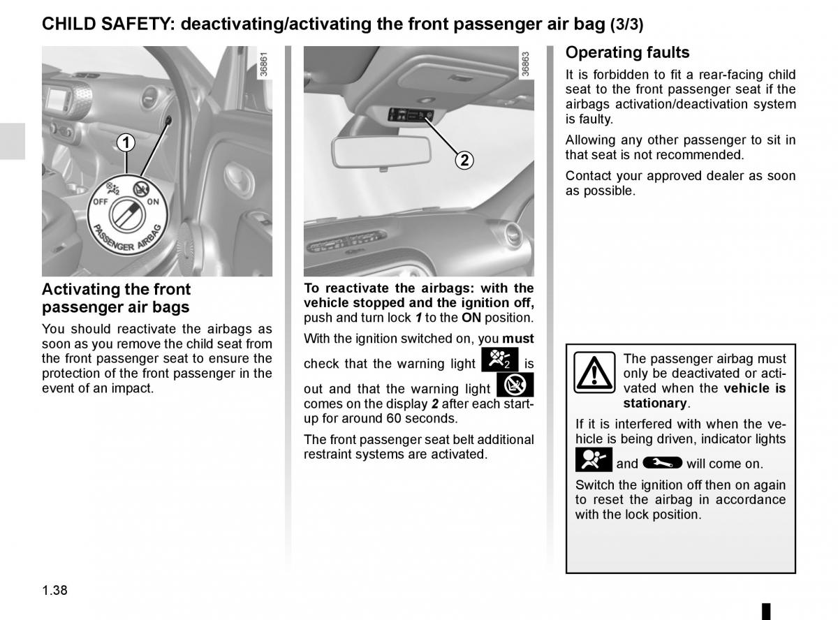 Renault Twingo III 3 owners manual / page 44