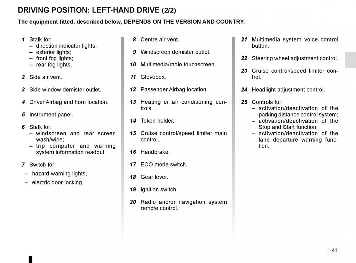 Renault Twingo III 3 owners manual / page 47