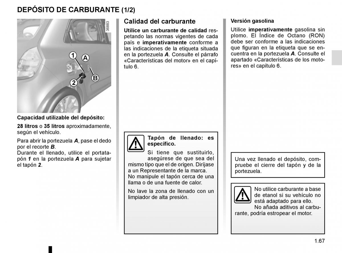 Renault Twingo III 3 manual del propietario / page 73