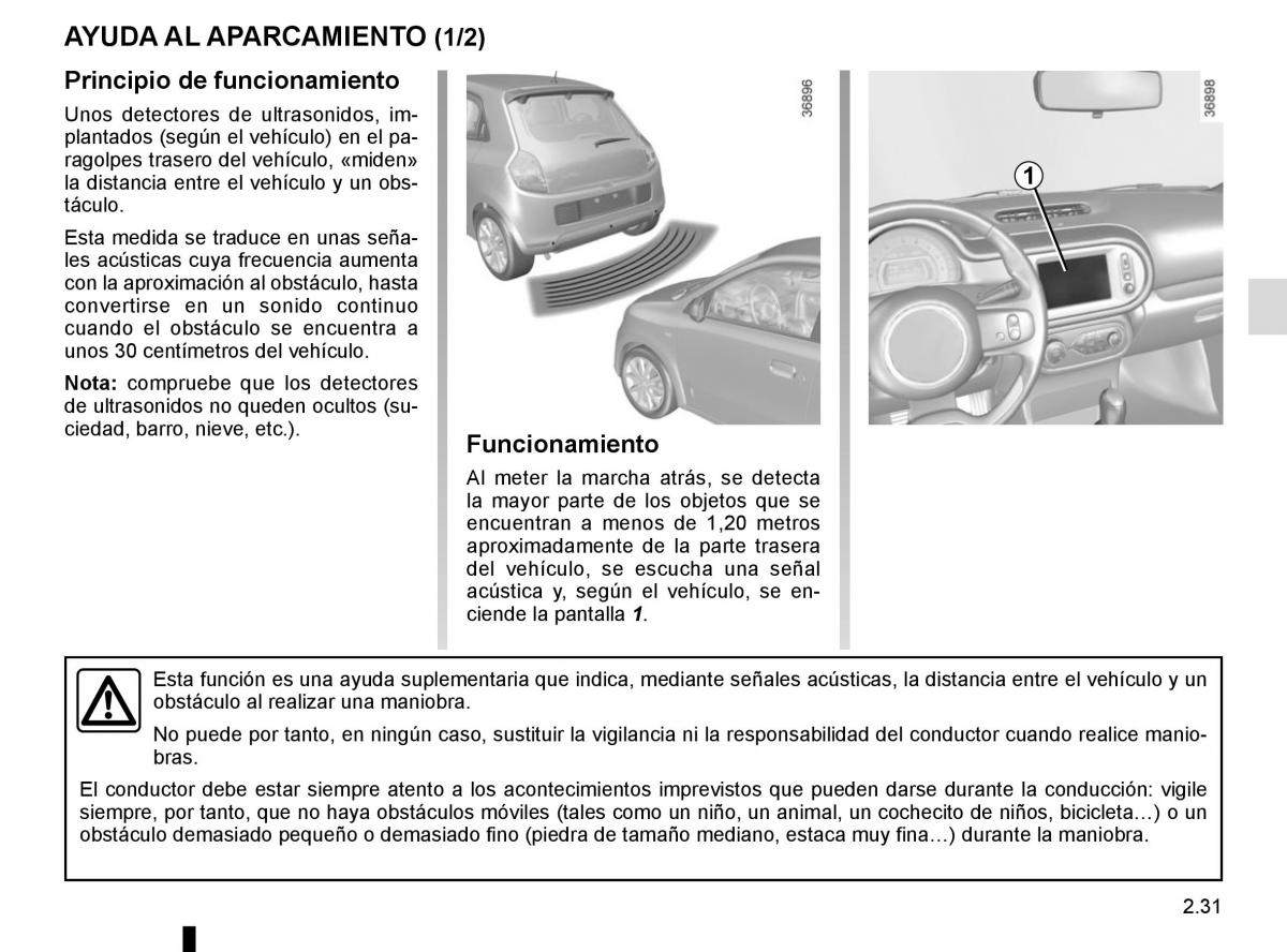 Renault Twingo III 3 manual del propietario / page 105