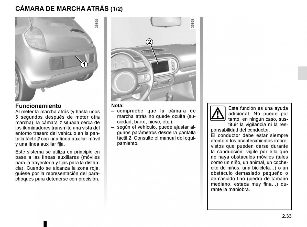 Renault Twingo III 3 manual del propietario / page 107