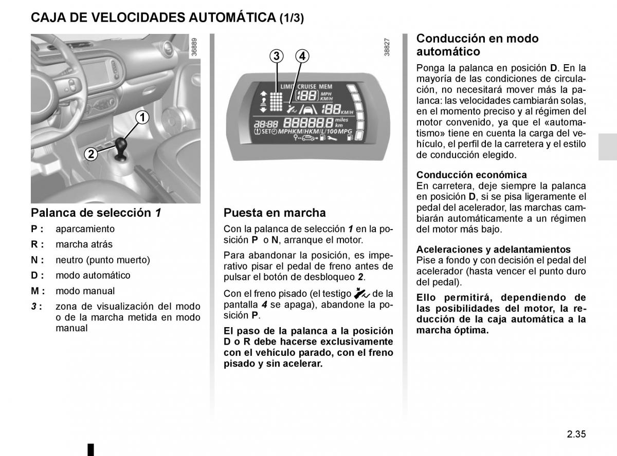 Renault Twingo III 3 manual del propietario / page 109