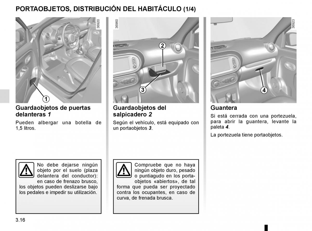 Renault Twingo III 3 manual del propietario / page 128