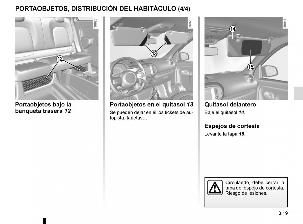 Renault Twingo III 3 manual del propietario / page 131