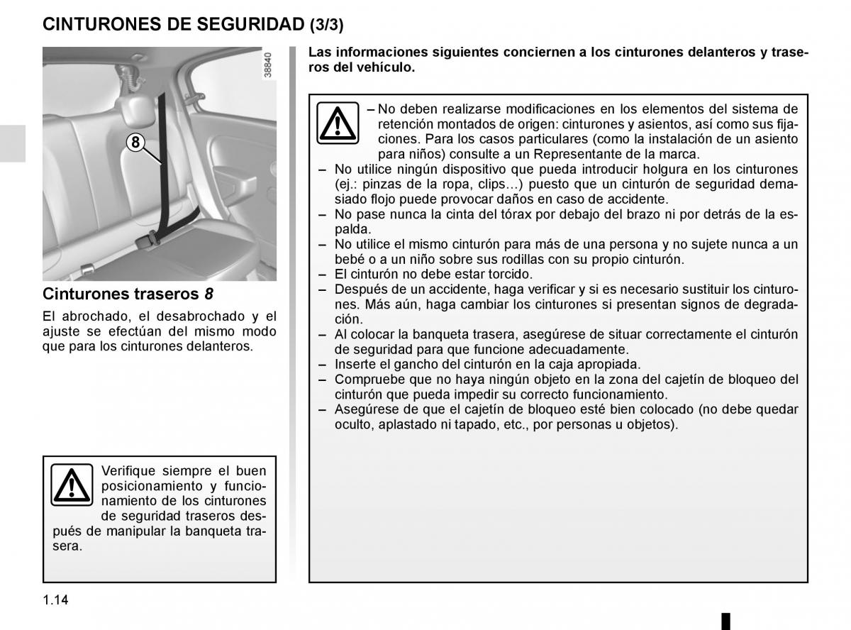 Renault Twingo III 3 manual del propietario / page 20