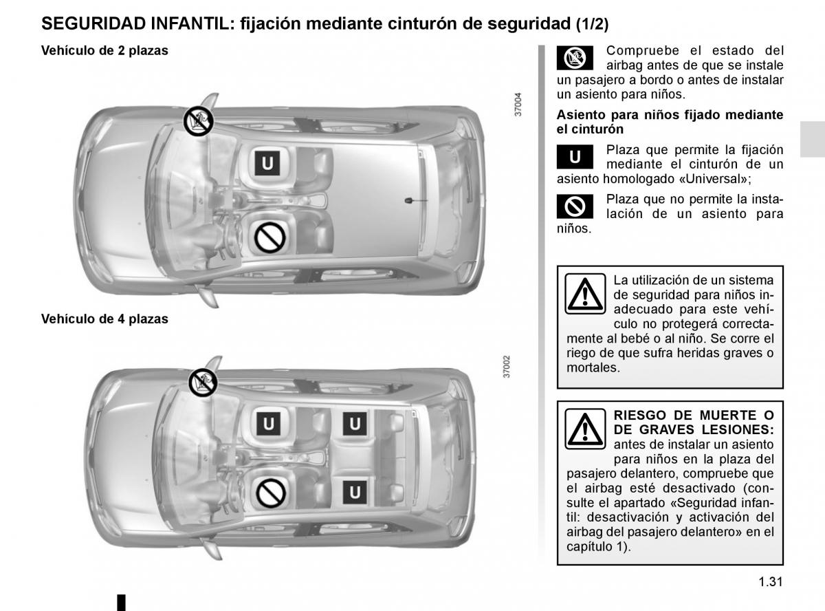 Renault Twingo III 3 manual del propietario / page 37