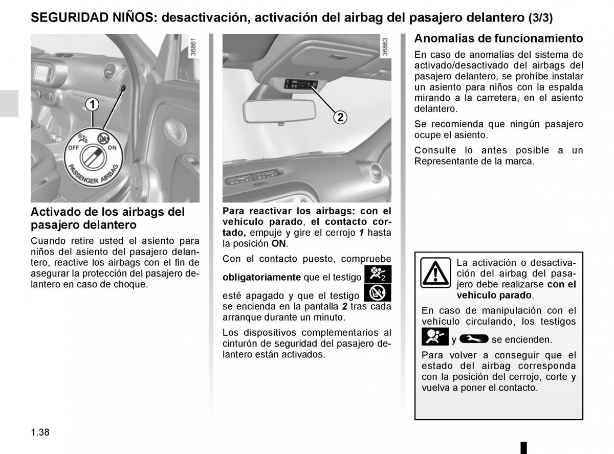 Renault Twingo III 3 manual del propietario / page 44