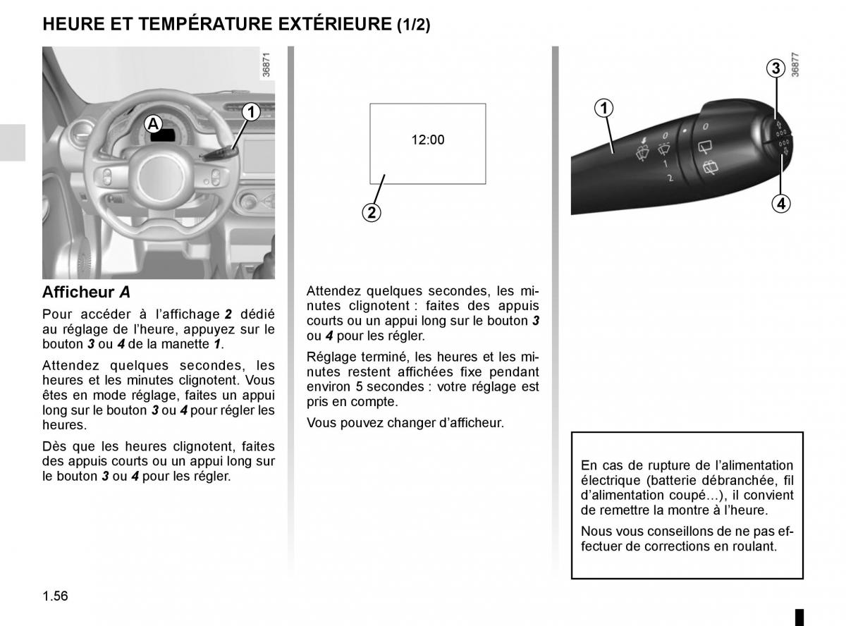 Renault Twingo III 3 manuel du proprietaire / page 62