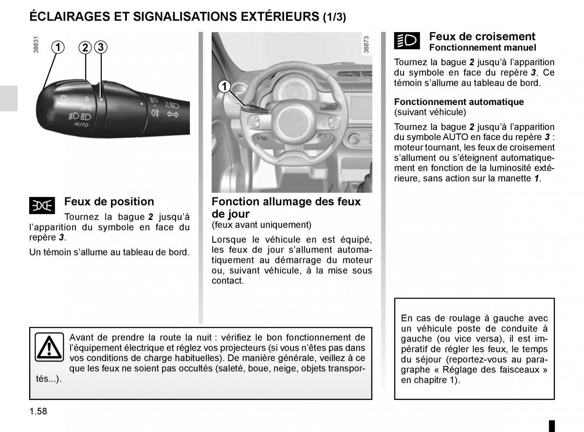 Renault Twingo III 3 manuel du proprietaire / page 64