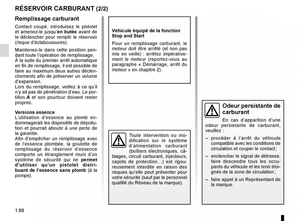 Renault Twingo III 3 manuel du proprietaire / page 74