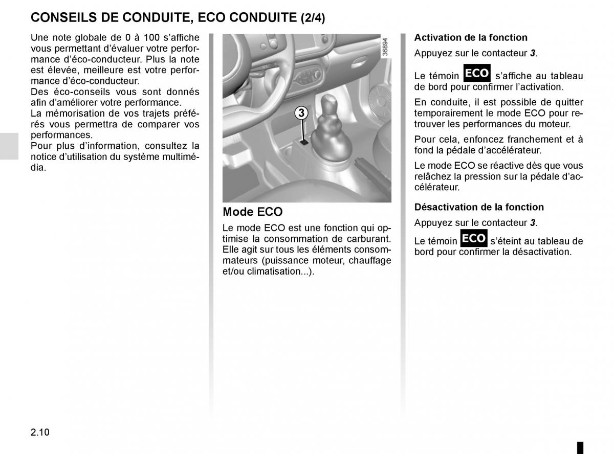 Renault Twingo III 3 manuel du proprietaire / page 84