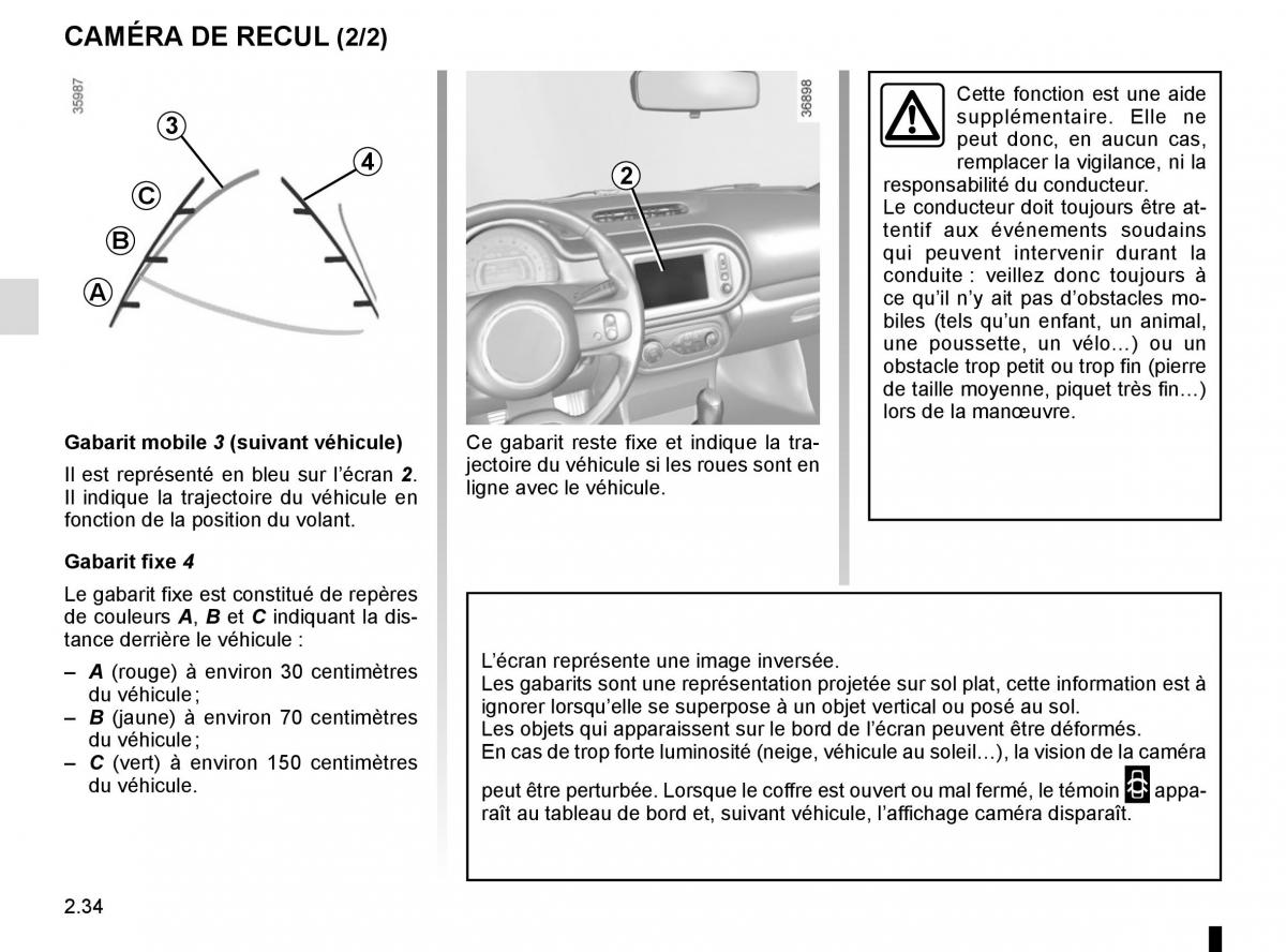 Renault Twingo III 3 manuel du proprietaire / page 108