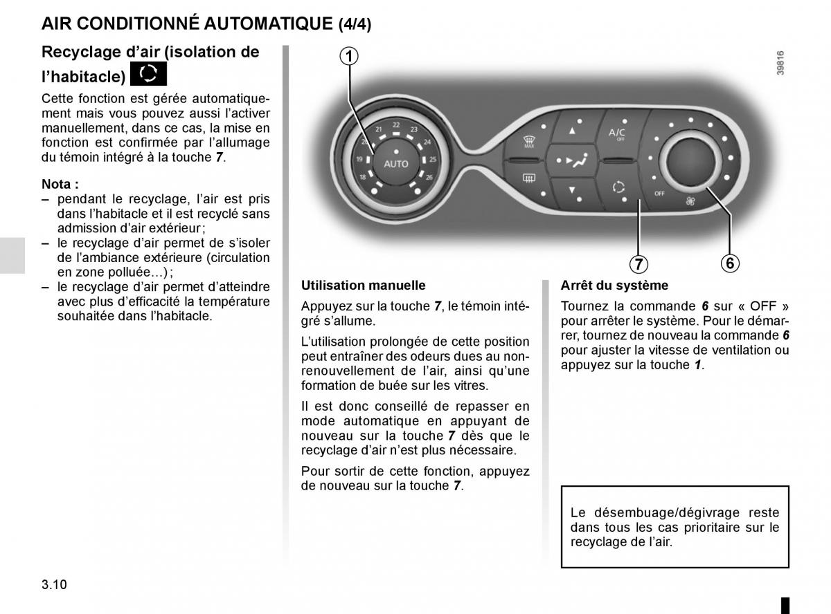 Renault Twingo III 3 manuel du proprietaire / page 122