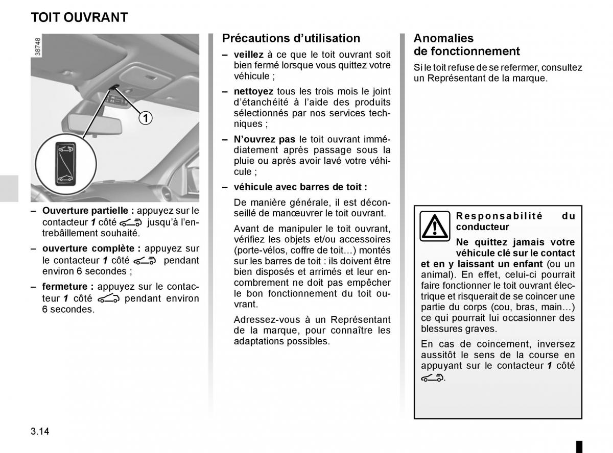 Renault Twingo III 3 manuel du proprietaire / page 126