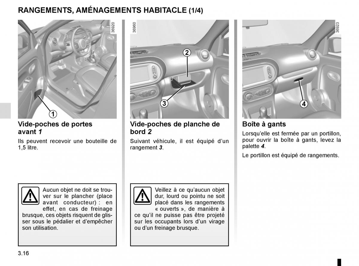 Renault Twingo III 3 manuel du proprietaire / page 128