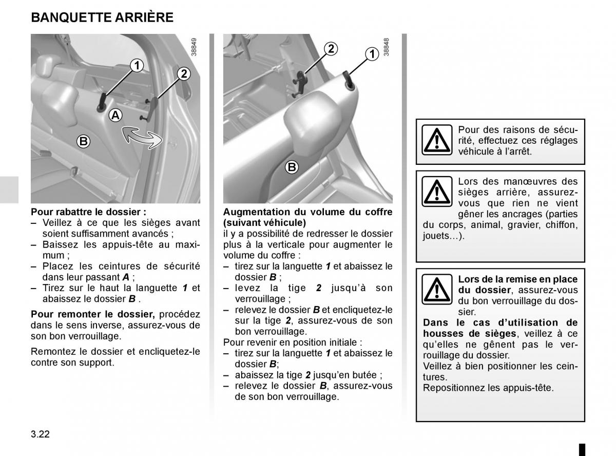 Renault Twingo III 3 manuel du proprietaire / page 134