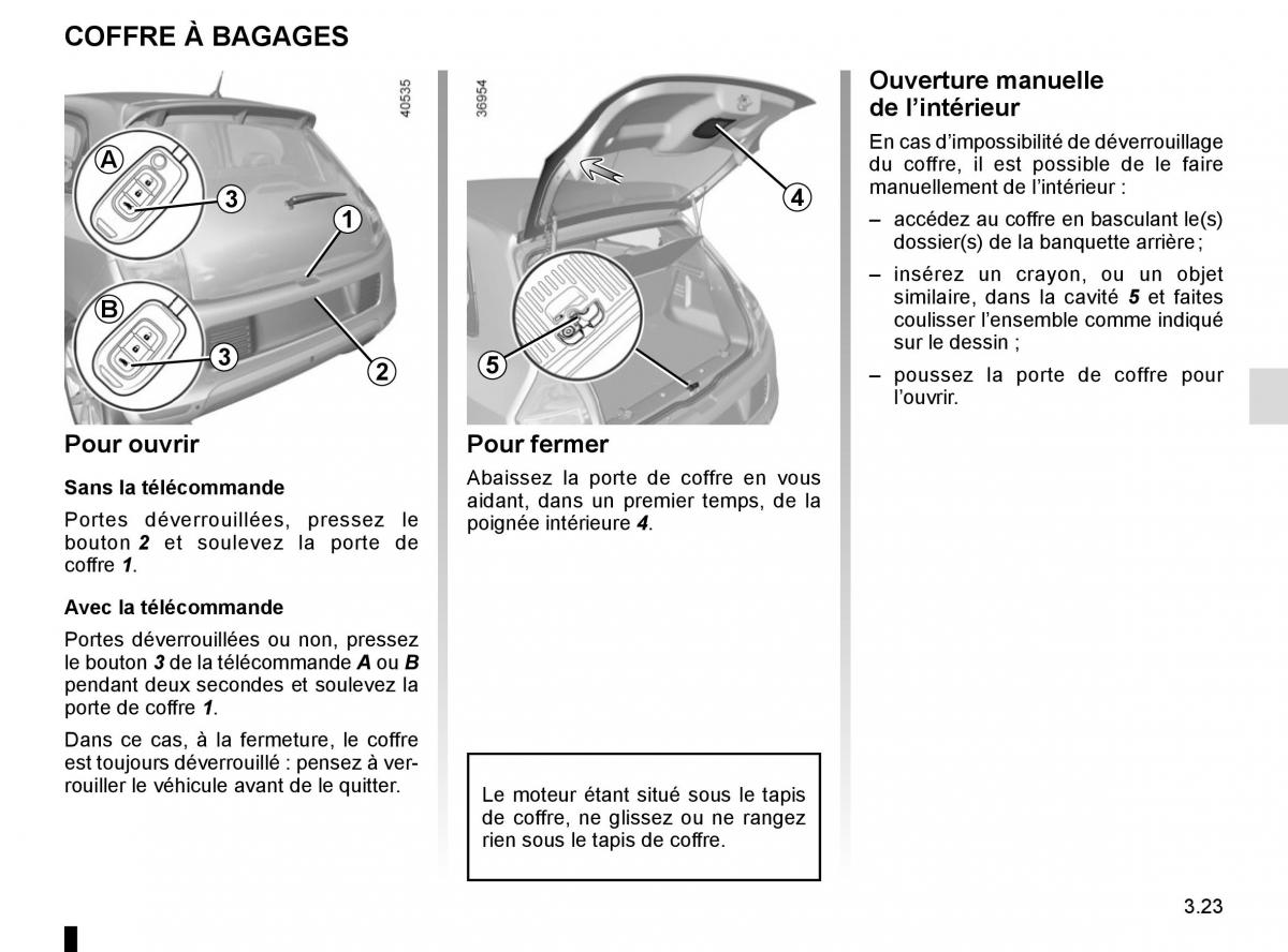 Renault Twingo III 3 manuel du proprietaire / page 135