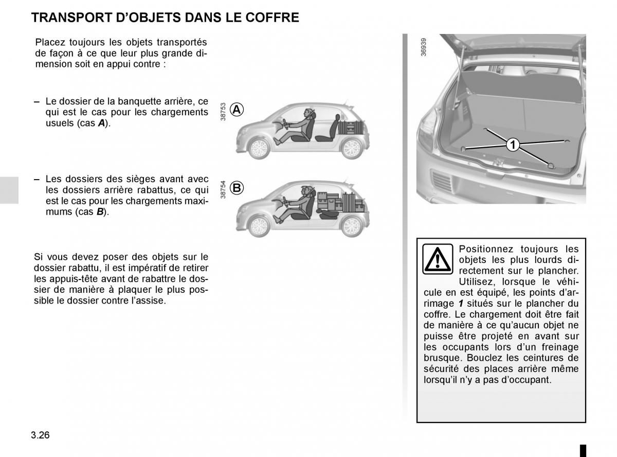 Renault Twingo III 3 manuel du proprietaire / page 138