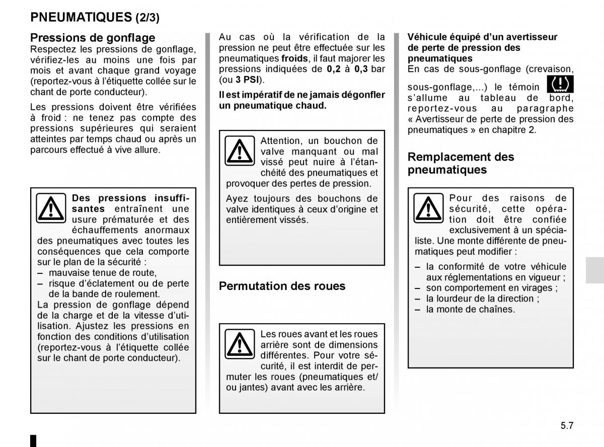 Renault Twingo III 3 manuel du proprietaire / page 165