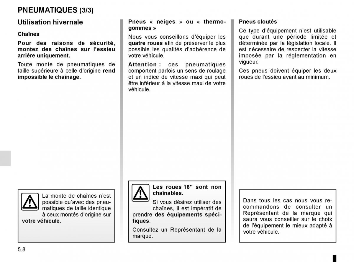 Renault Twingo III 3 manuel du proprietaire / page 166