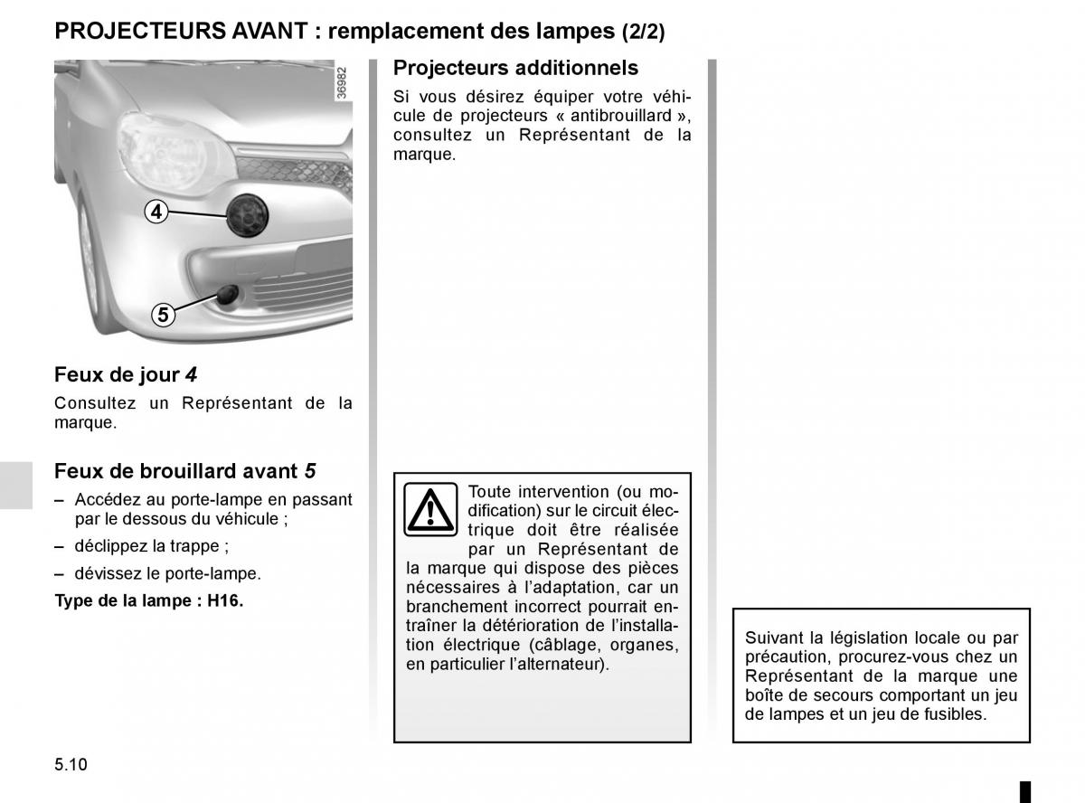 Renault Twingo III 3 manuel du proprietaire / page 168