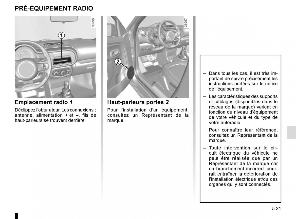 Renault Twingo III 3 manuel du proprietaire / page 179